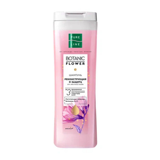 ЧИСТ.ЛИНИЯ д/волос шампунь 400мл Pure line Реконструкция и защита с керамидами и витаминами