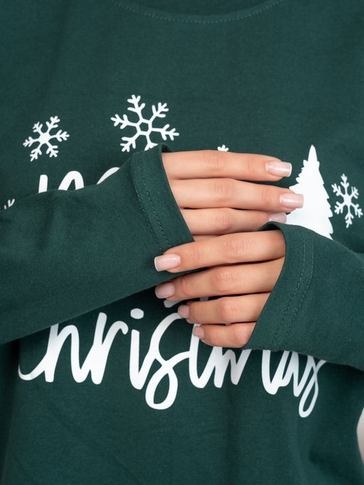 Новогодняя женская пижама с брюками - Binita фото 10