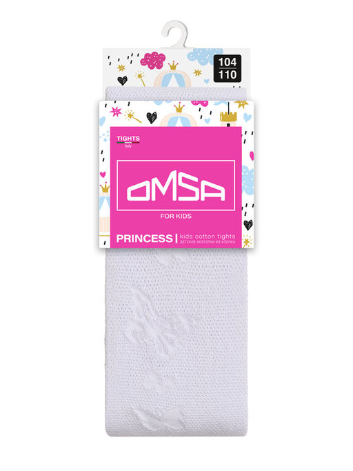 OMSA kids Collant 12A01-2 с ажур рис (бабочки) - bianco  фото 4