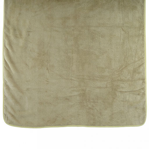 Полотенце из микрофибры "Счастливчик" 70х140см, полиэстер 100%, с вышивкой "Be happy", зеленый (Китай)