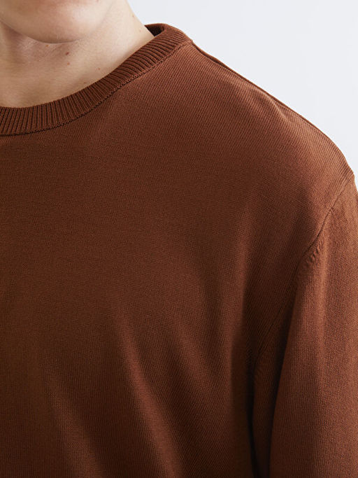 Bisiklet Yaka Erkek Triko Kazak