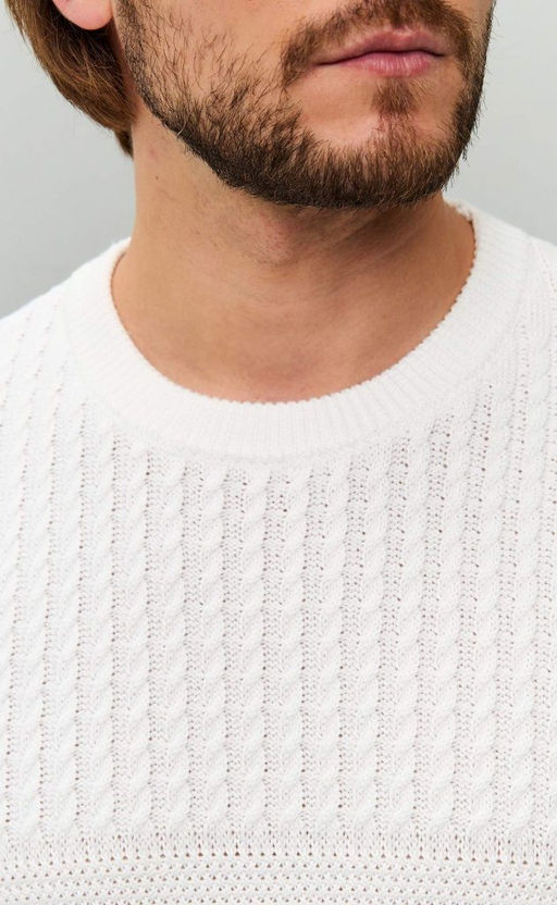 Пуловер F421-1557 milk - Fine joyce фото 4