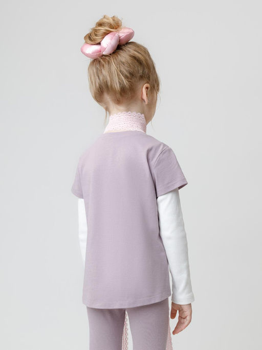 КР 302808/морской туман к573 фуфайка (футболка) для дев - Crockid фото 5