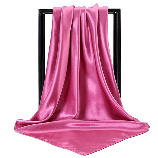 Платок Атласный, цвет фиалковый - Мастерская ПОКРОВ фото 4