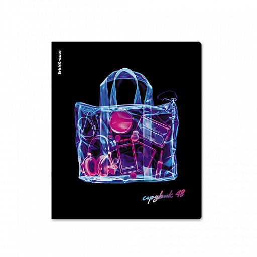 Цена за 5 шт. Тетрадь общая ученическая ErichKrause Detection, 48 листов, клетка, металлизированный голографический картон_MIX-PACK  фото 3