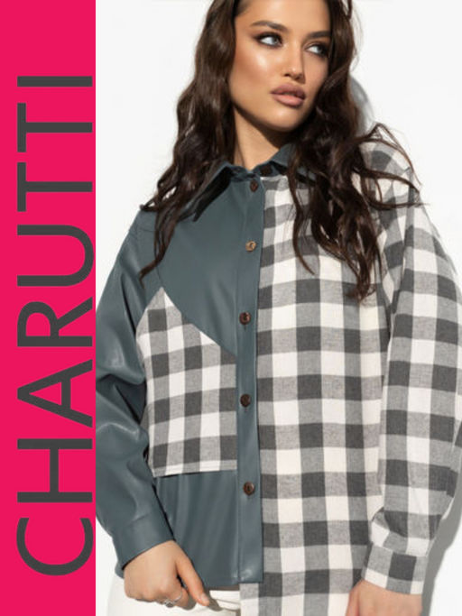 Рубашка Модная импровизация (грэй) - Charutti фото 7