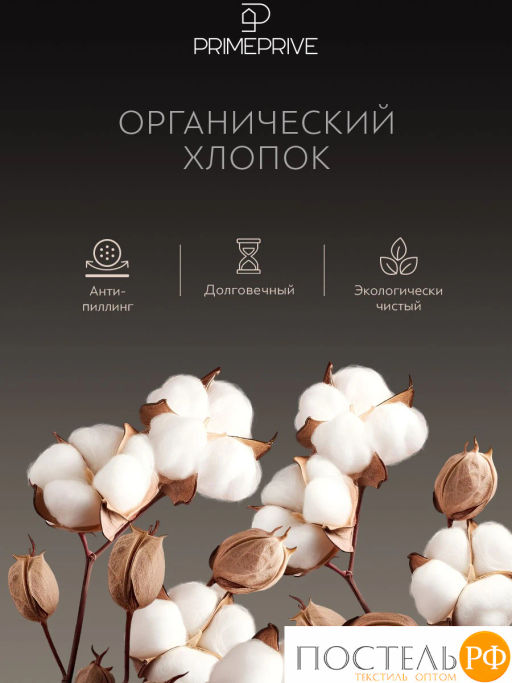 Простыня на резинке PRIME PRIVE ХЕЛМИ хлопок-сатин  фото 4