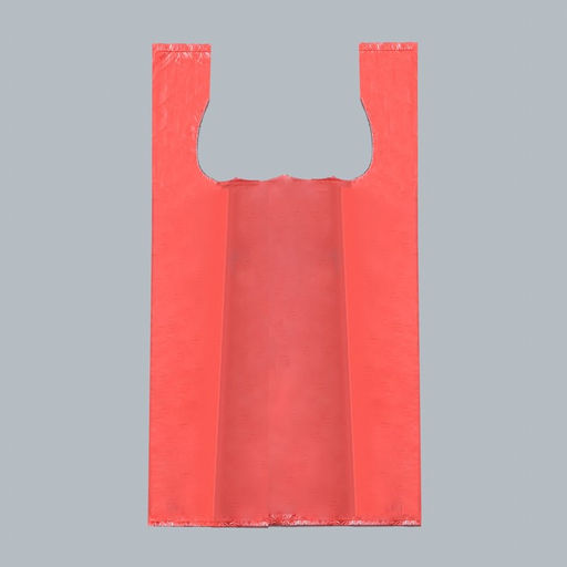 Цена за 100 шт. Пакет майка, полиэтиленовый, красный 24×42 см, 8 мкм
