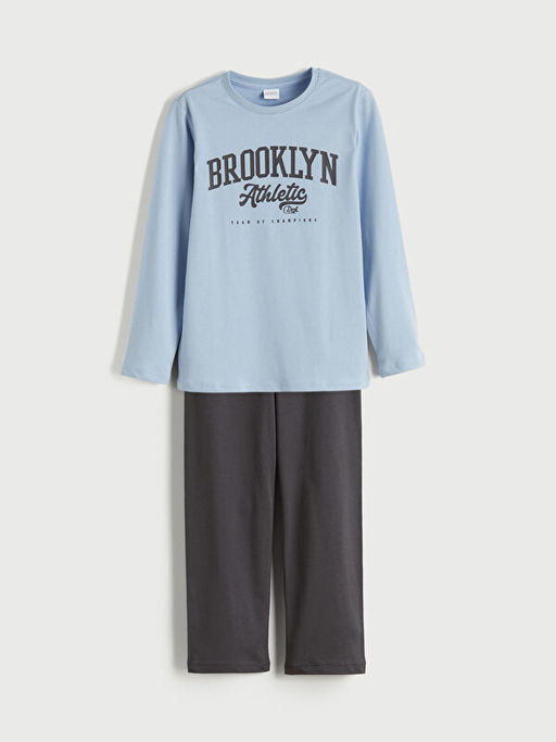 Bisiklet Yaka Erkek ?ocuk Pijama Tak?m?