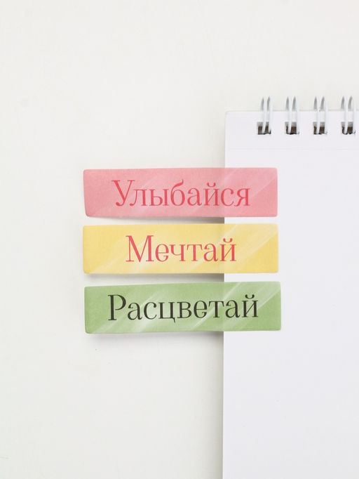 Цена за 3 шт. Набор "Весенний", мини ручка и стикеры-закладки 20 л