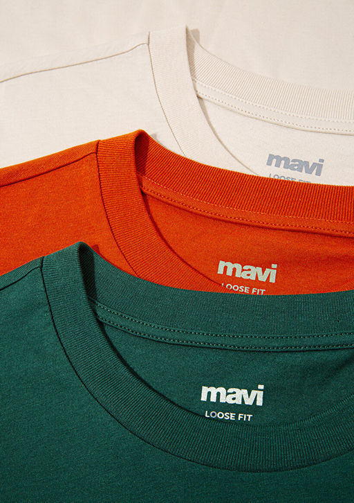 3lu Erkek Basic Tisort - Mavi фото 11