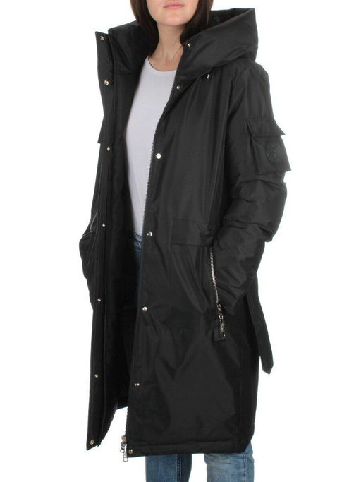 EAC293 BLACK Куртка зимняя женская (200 гр. холлофайбера) - Fashion фото 9