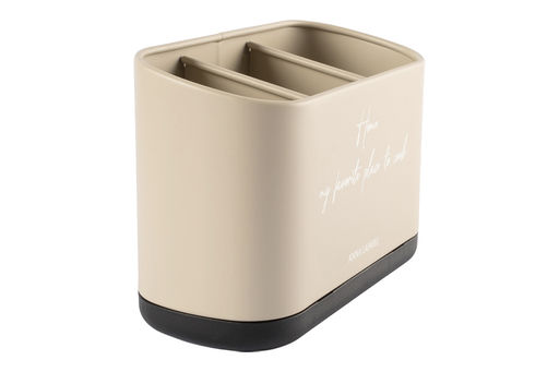 Подставка для кухонных принадлежностей, 19х13 см, 3 отд, металл/пластик, бежевая, Retro - Anna lafarg фото 4