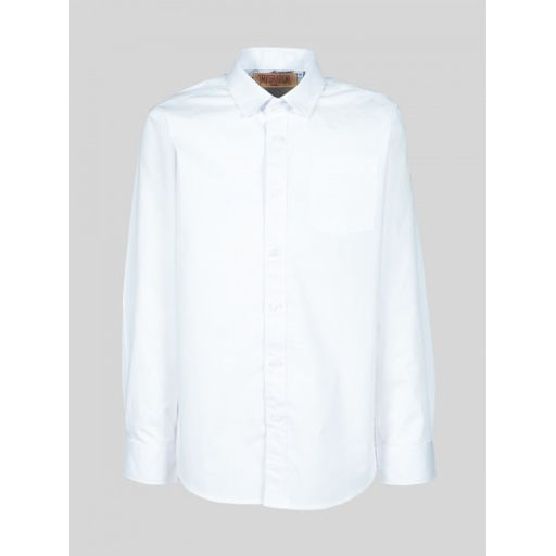 Рубашка школьная БЕЛАЯ, прямой крой, длинный рукав, тм - Царевич фото 29