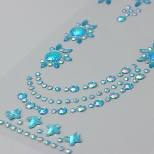 Цена за 2 шт. Наклейка - стразы Браслеты из страз, 12?20.3 см, МИКС