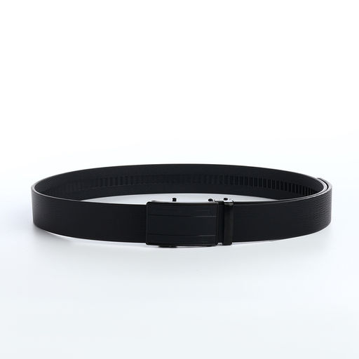 Ремень мужской, 120×3.5 см, пряжка автомат из металла, чёрный