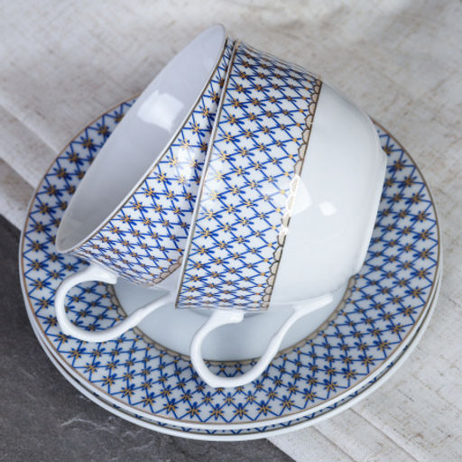 Набор чайный 12 пр 270 мл Сеточка, фарфор арт. LY-1348 (589546) - Полимербыт фото 3