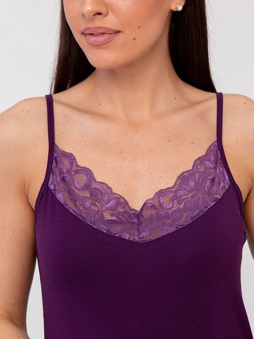 РАСПРОДАЖА Сорочка Совершенство_708/Баклажановый - Ihomelux фото 8