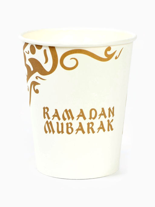МП Набор бумжаной посуды «Ramadan Mubarak», белый, 12 персон