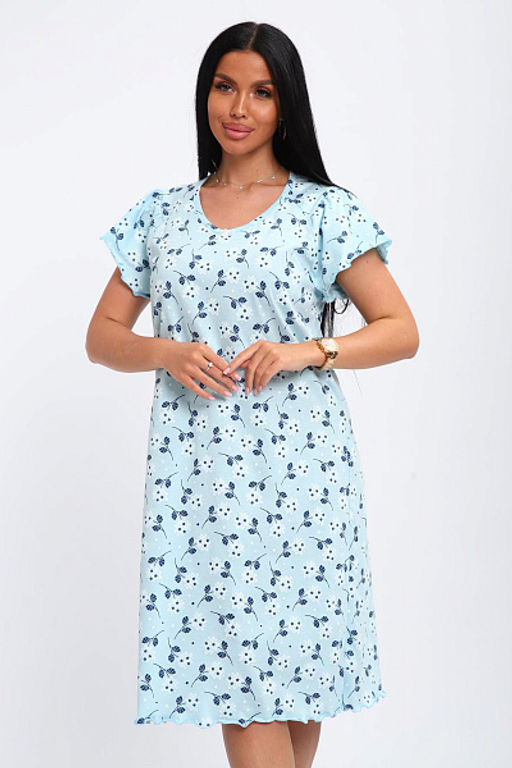 Сорочка женская (01064 синий) - Плиона фото 15