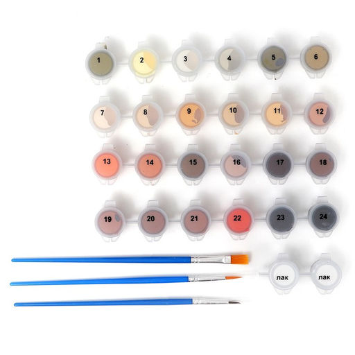 Картина по номерам на холсте с подрамником Воин в огне, 40 50 см - Школа талантов фото 3