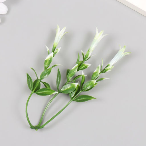 Искусственное растение для творчества «Гиппеастриум», набор 6 шт., бело-зелёный, 11.5 см