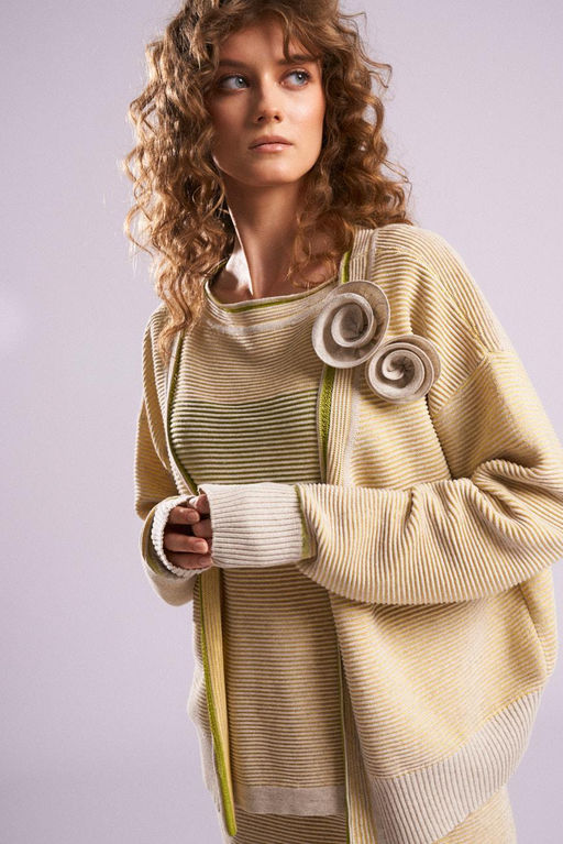 SS-2451 Кардиган женский желтый