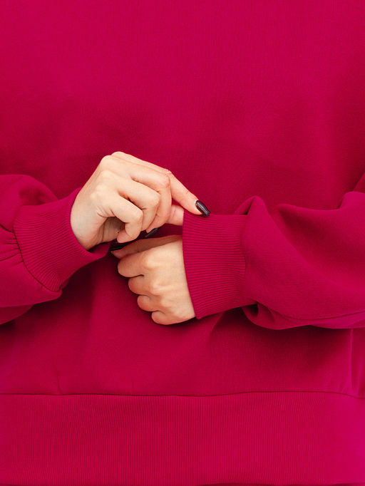 Худи женское в малиновом оттенке темная роза 302792 - Mark formelle фото 16