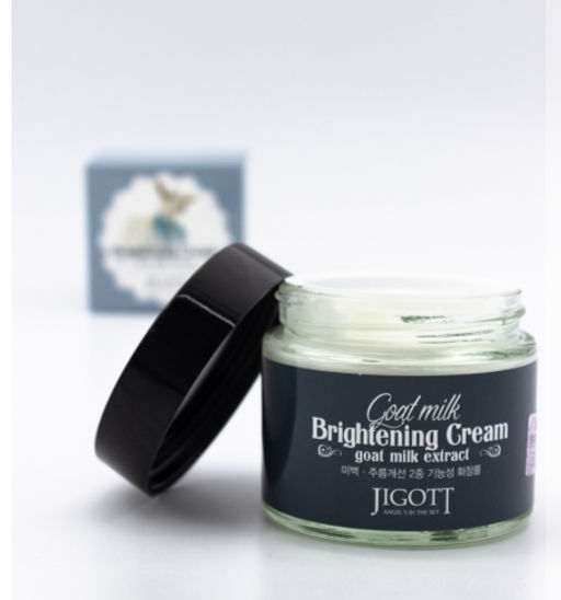 Отбеливающий крем для лица с козьим молоком JIGOTT, 70 ML