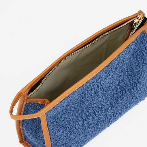 Косметичка на молнии, с подкладкой, цвет синий - Simaland фото 3