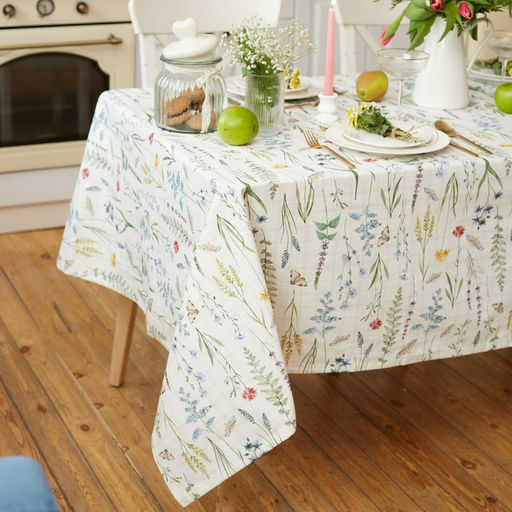 Скатерть «Этель» Wild flowers, 149×110 см, 100% хлопок, репс 210 г/м²