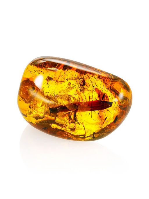 Сувенирный янтарь с инклюзами насекомых и органическими включениями