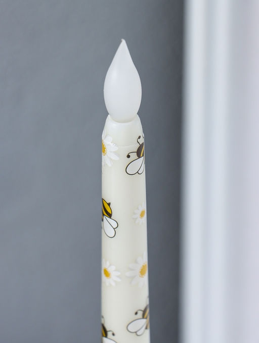 Набор: свечи светодиодные «Античные. Ромашки и пчёлки», 2 шт., 2×ААА