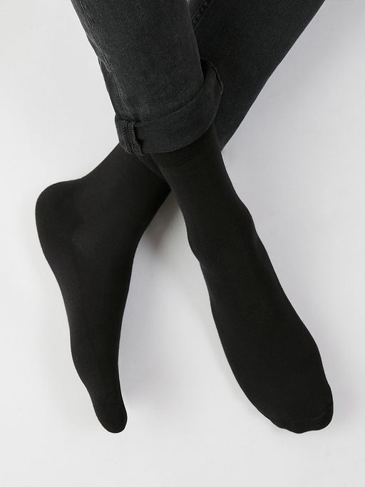 (Omsa) Comfort 303 нос.муж микроплюш (ЧЗ)
