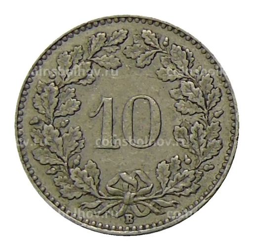 Монета 10 раппенов 1931 года Швейцария