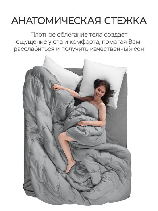 Одеяло Cloud Gray 150х200см теплое 300г/м2 ЕС-7883 - Espera фото 4