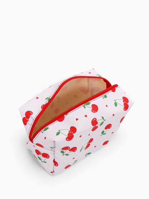 Косметичка дор Вишня 19*10*11, отд на молнии, белый