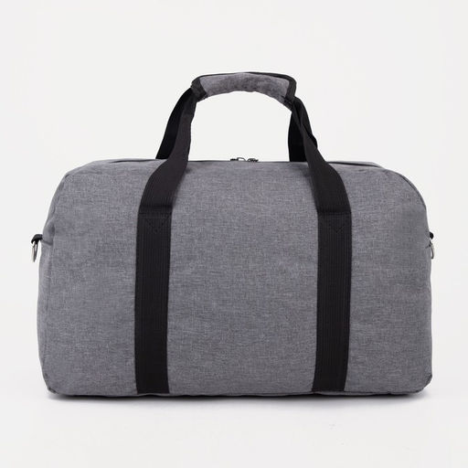 Сумка дорожная на молнии, 3 наружных кармана, цвет серый - Simaland фото 3