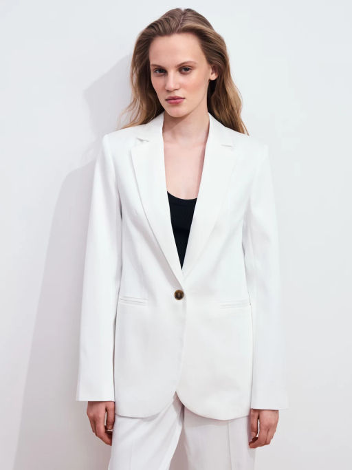 Однобортный жакет из тенселя ZR2605022506-1 / Zarina