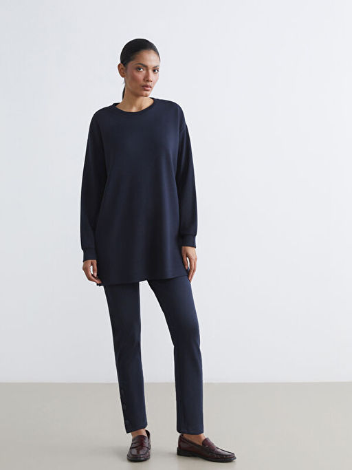 Soft Touch Oversize Kad?n Sweatshirt Tunik