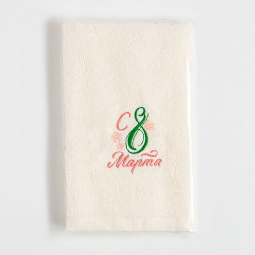 Полотенце махровое Этель С 8 Марта 35х50 см, 100% хлопок, 350 г/м2  фото 5