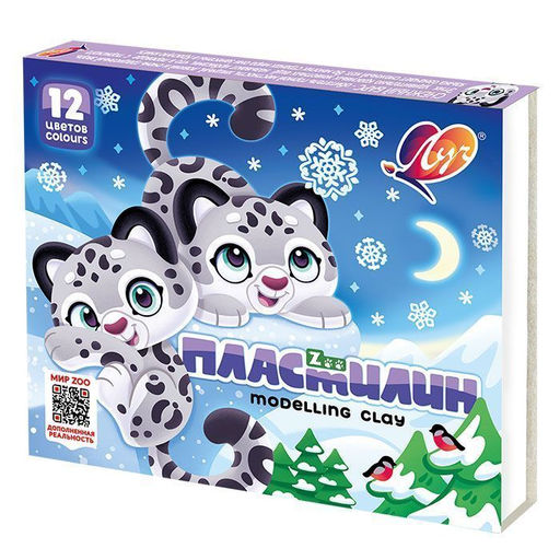 Пластилин ЛУЧ ZOO 12 цветов, 180 г, без стека фото 2