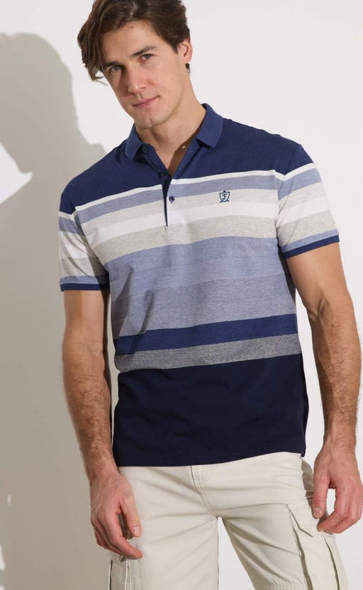 Футболка-поло F211-07-564b blue - Fine joyce фото 10