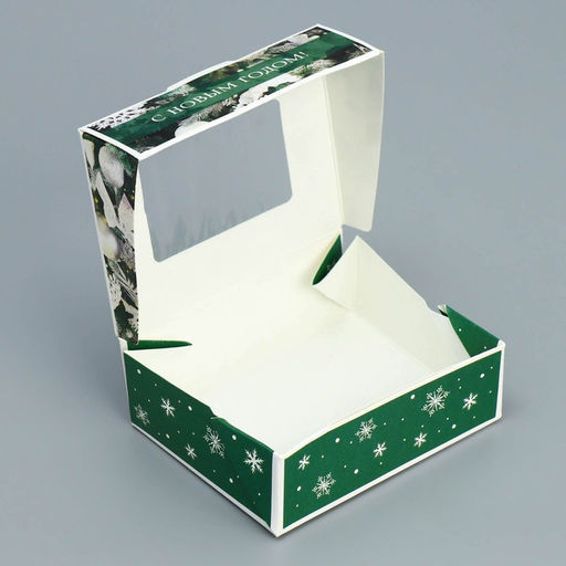 Цена за 5 шт. Коробка складная новогодняя «С Новым годом», 10×8×3.5 см