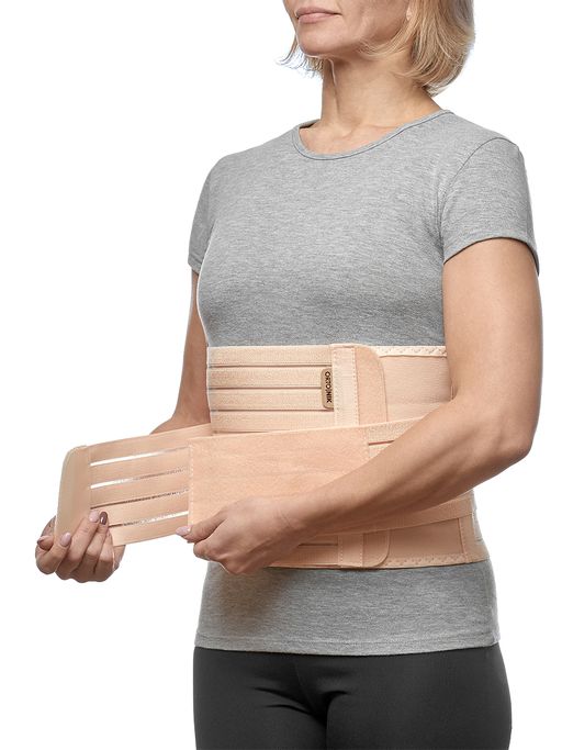 Бандаж послеродовый с мягкой панелью, с дополнительной стяжкой