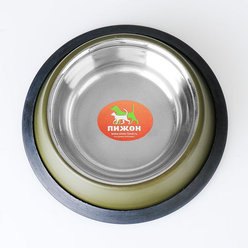 Миска с нескользящим основанием цветная, 230 мл, зелёная - Пижон фото 3