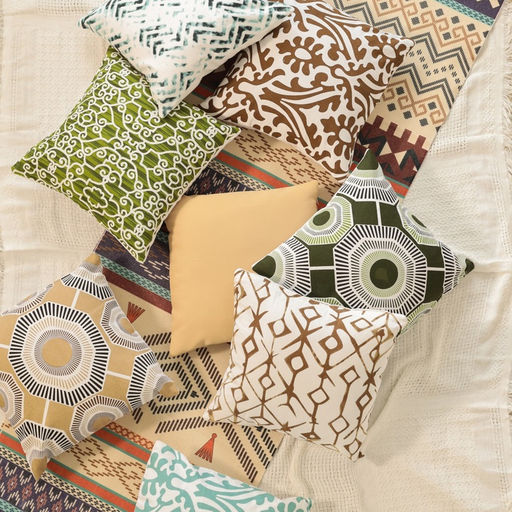 Наволочка декоративная 40х40 см, Circle beige, 100% хлопок - Этель фото 2