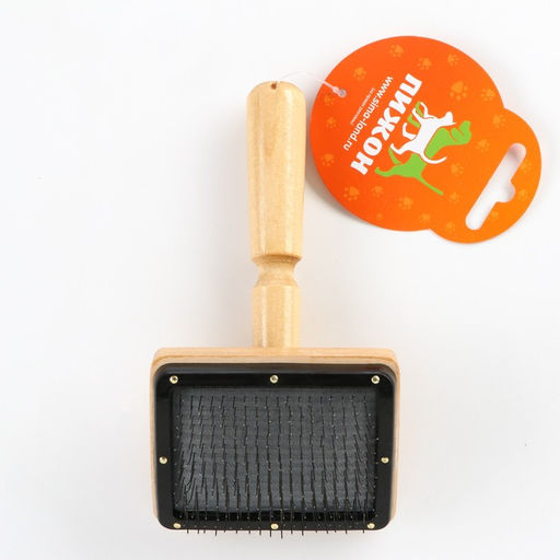 Щётка - пуходёрка деревянная Премиум, основание 80 х 60 мм - Пижон фото 5