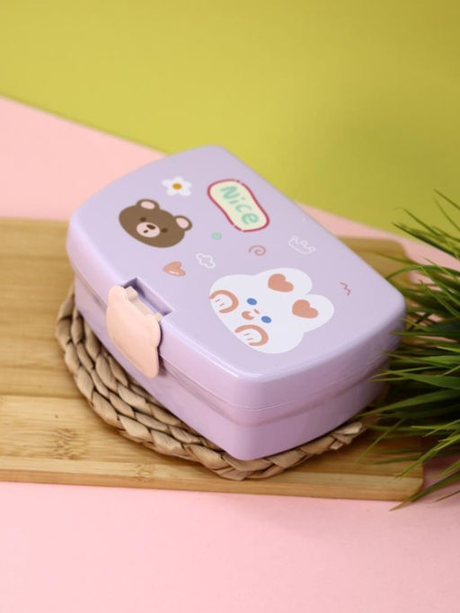 Ланчбокс "Bear-bunny", purple, 700 мл