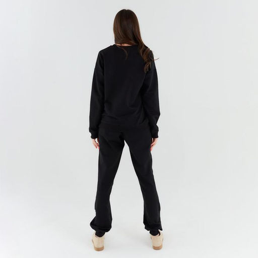 Костюм спортивный женский: свитшот, брюки, MINAKU: Casual Collection, размер 50, чёрный
